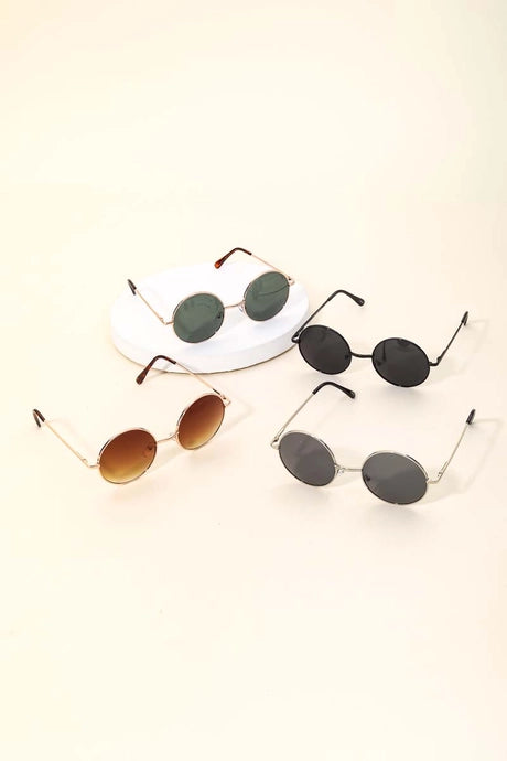 Retro Round Sunglasses- 4 Colors