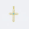 TJ - Pearl Gem Cross Charm - 2 Colors