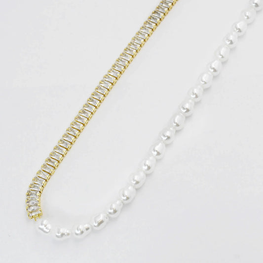 TJ - Pearly Sparkling Necklace