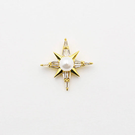 TJ - Stellar #3 Pearl Star Charm