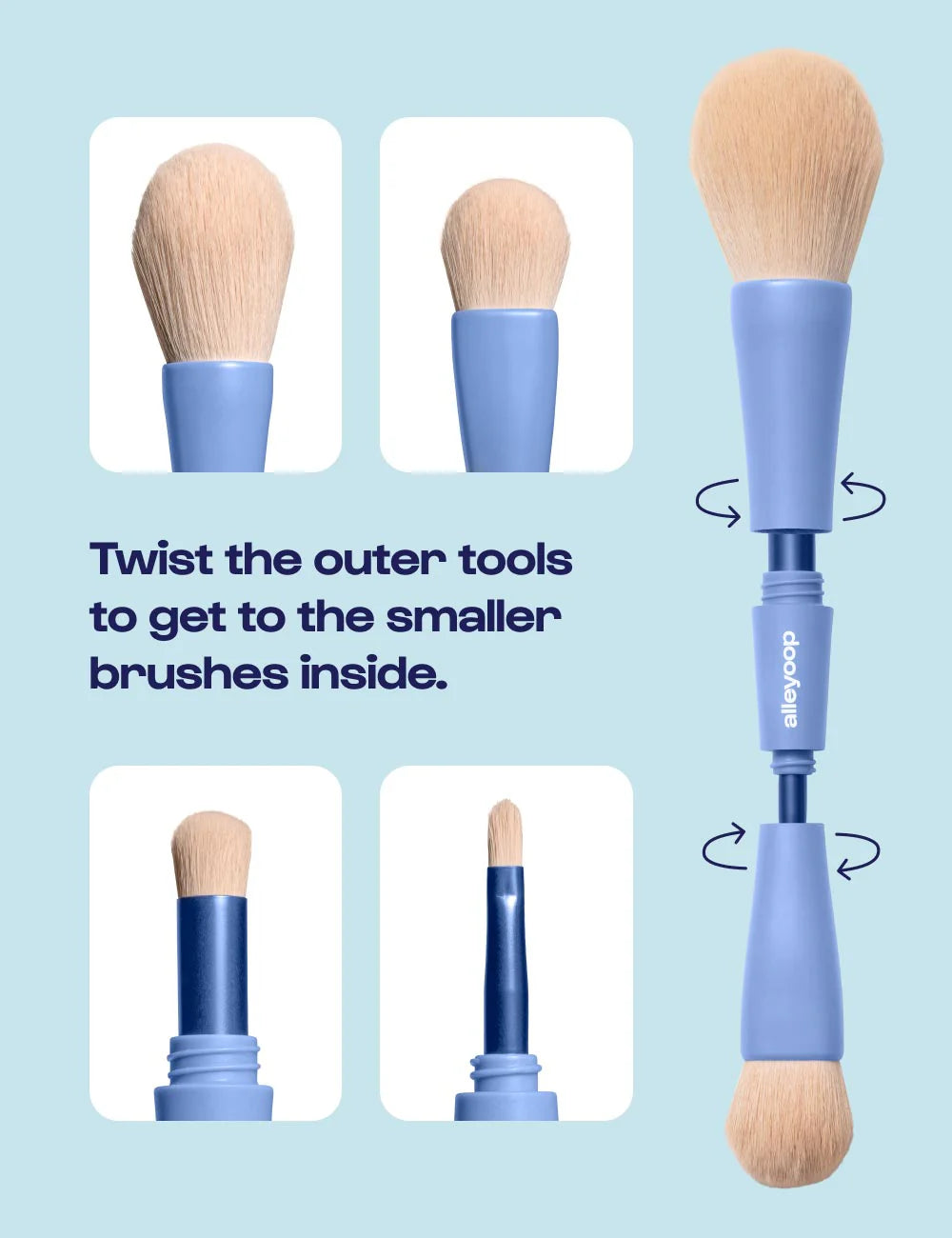 Overachiever 4-in-1 Make-up Brush