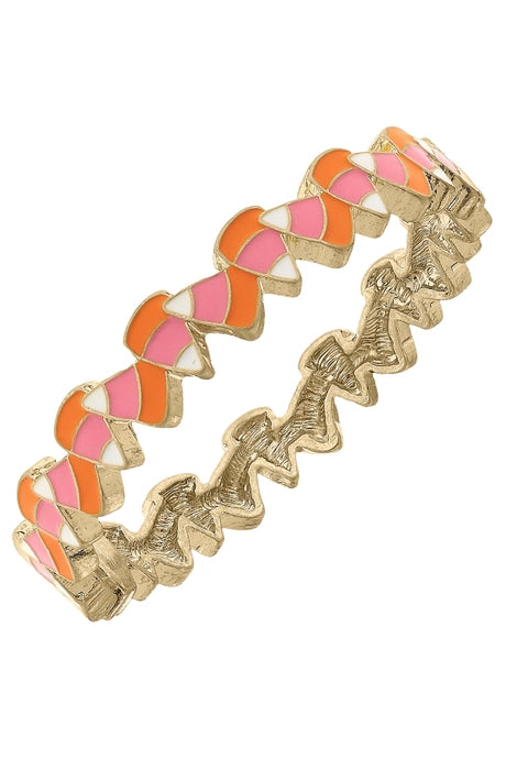 Halloween Enamel Candy Corn Bangle