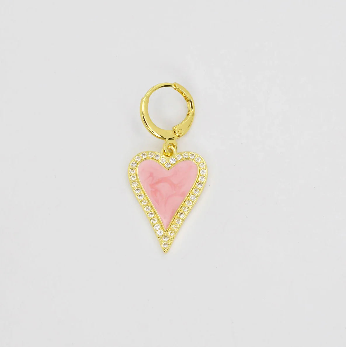 TJ - Coral Heart Charm