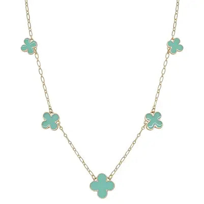 Clover Dangle Necklace - 3 Colors