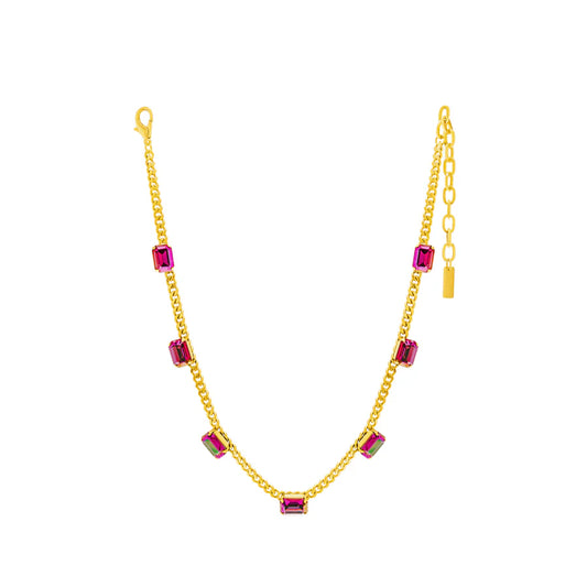 TOVA - Aylin Necklace - Dark Rose Glimmer