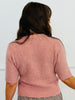 Pink Short Sleeve Bow Tie Cardigan (Reg.)
