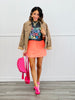 Risen Camel Leopard Jacket (Reg & Plus)