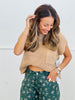 Funnel Neck Sweater Top Remix (Reg & Plus)-2 Colors