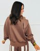 Mocha Latte Half Zip Sweatshirt & Pants Set (Reg & Plus)