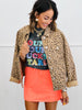 Risen Camel Leopard Jacket (Reg & Plus)