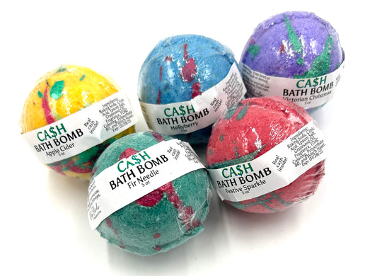 Christmas Cash Bath Bombs - 5 Colors