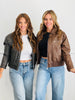 Rider Chic Faux Leather Jacket (Reg) -2 Colors
