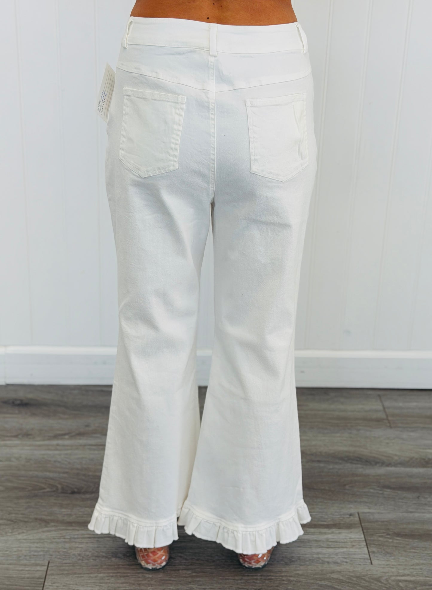 Ivory Rosette Daydream Flare Pants (Reg.)