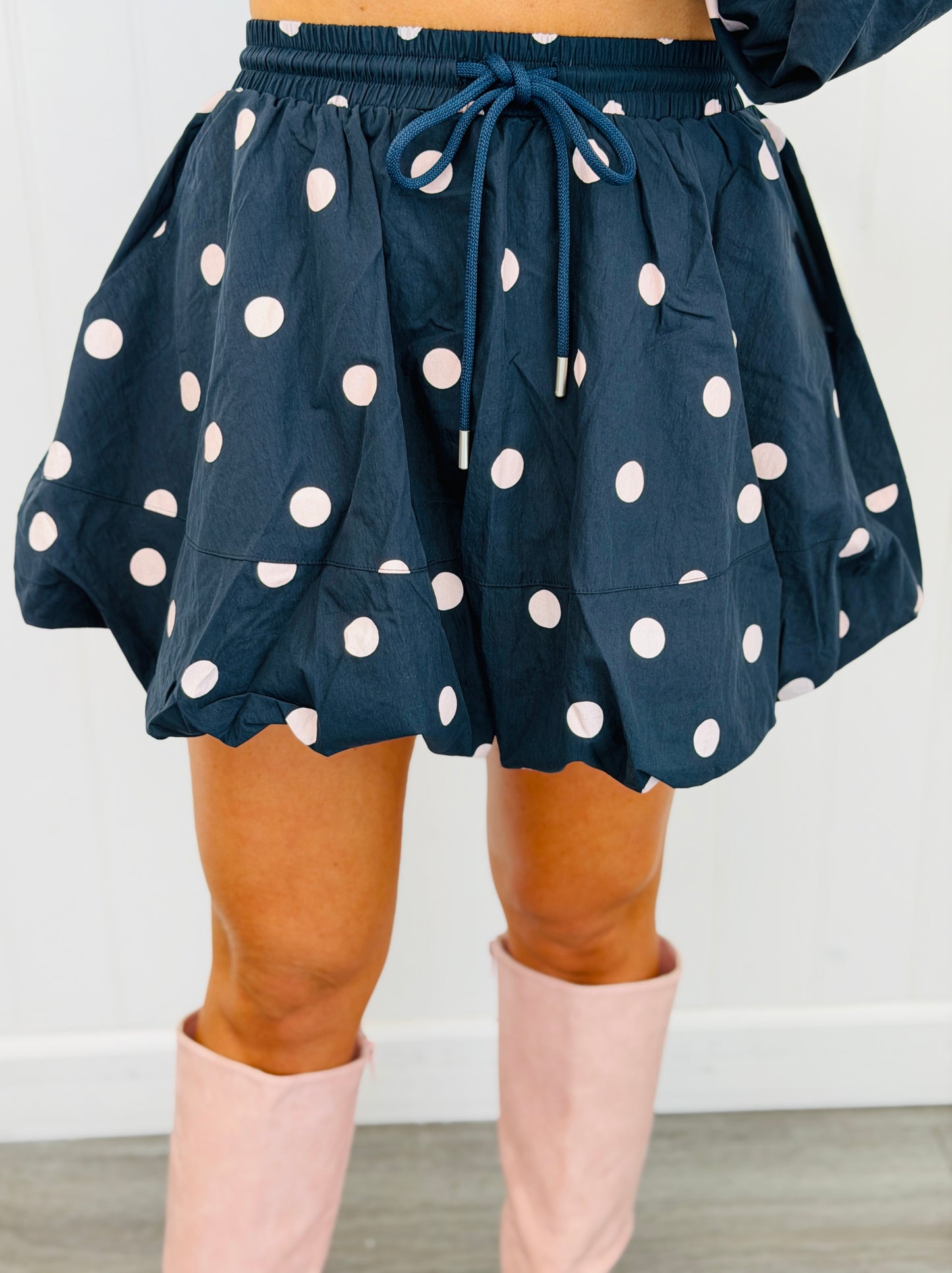 Polka Dot Balloon Mini Skirt (Reg & Plus) - 2 Colors