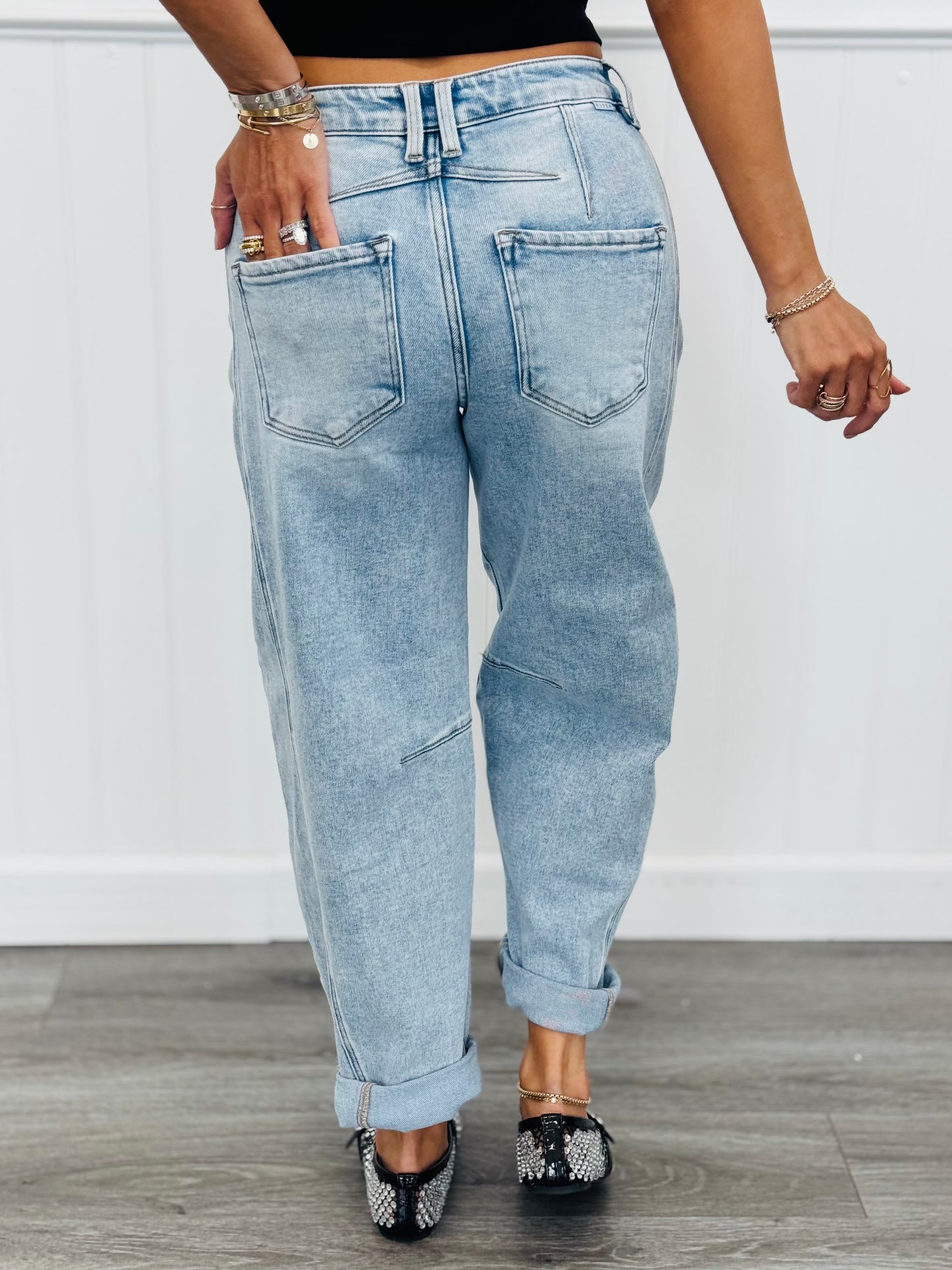 Risen Light Beyond The Barrel Cuffed Jeans (Reg & Plus)