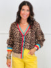 Multi Banded Leopard Print Sweater Cardigan (Reg & Plus)-2 Colors
