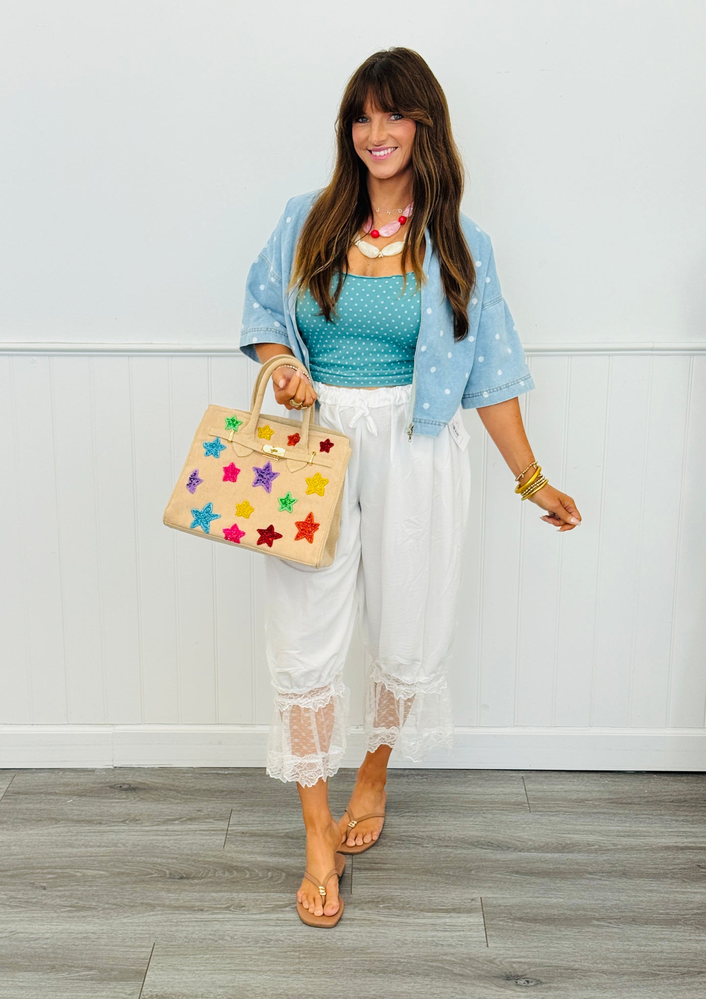 Satin Puff Capri Lounge Pants (Reg & Plus) - 2 Colors