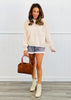 Mocha/Blue Striped Shorts (Reg.)