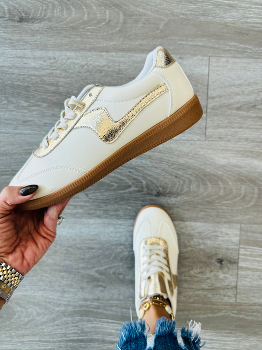 Gold Slip Into Style Sneakers