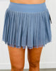 Mesh Baseline Tennis Skirt (Reg)-3 colors