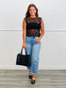Black Lace Embrace Semi Sheer Top (Reg & Plus)