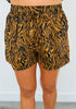 Brown/Black Tiger Print Shirt & Shorts Set (Reg.)