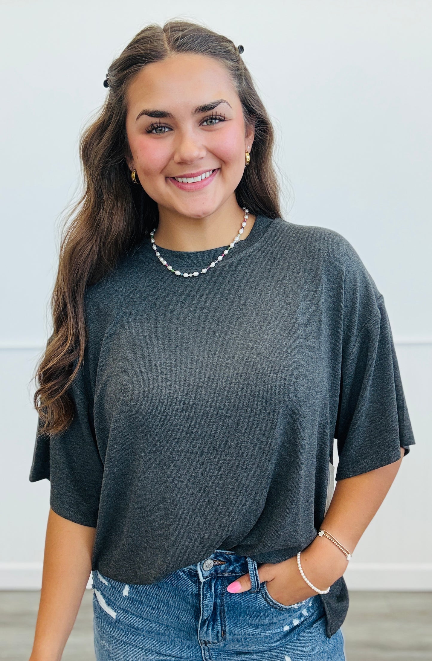 Perfectly Comfy Pullover Top (Reg & Plus)-2 Colors