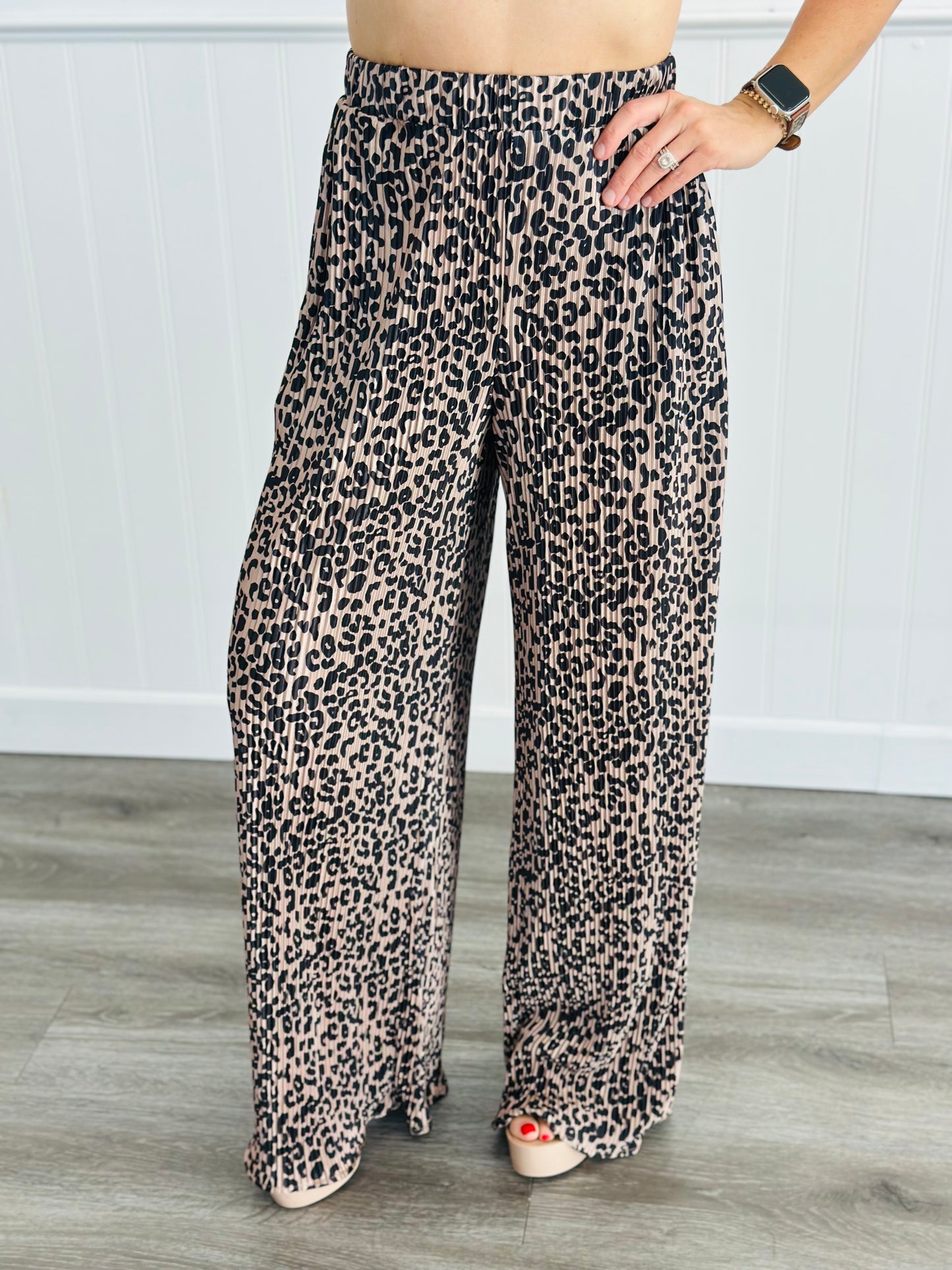 Leopard Plisse Lounge Pants (Reg.)