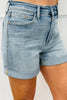 Judy Blue Golden Afternoon Slim Shorts (Reg. and Plus)