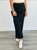 Black Zip Away Maxi Skirt (Reg.)