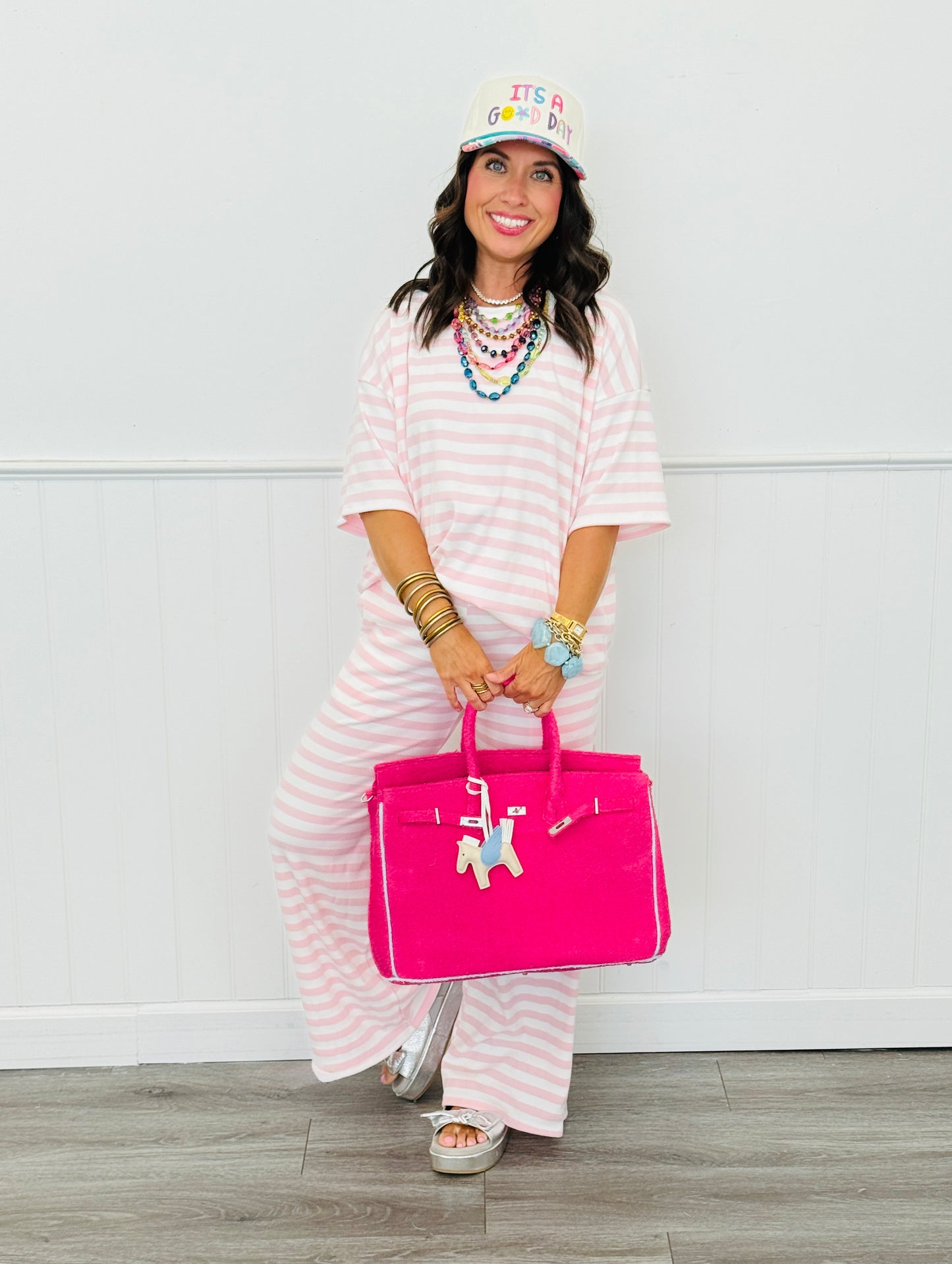 Flowy Striped Crop Pants (Reg & Plus)-5 Colors