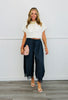 Ivory Gathered Balloon Neck Top (Reg.)