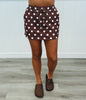 Chocolate Polka Dot Skort (Reg. and Plus)