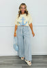 Butter/Light Blue Anchor Graphic Sweater Top (Reg.)