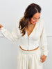 Ivory Crystal Studded Hoodie Jacket & Pant Set (Reg.)