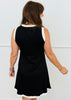 Black/White Lucy Tank Dress (Reg. and Plus)