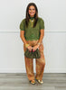 Lace Hem Puff Sleeve Sweater Top (Reg.) - 2 Colors