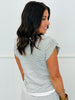 White Striped Knit Top & Pant Set (Reg & Plus)