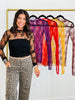 Mesh Lace Long Sleeve Top (Reg. & Plus)- 16 Colors