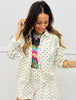 Cream Multi Polka Dot Jacket (Reg.)