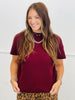 Shoulder Side Gold Button Top (Reg.) - 3 Colors