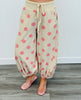 Pink/Beige Polka Dot Balloon Pants (Reg. and Plus)