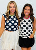 Big Dot Side Cinch Top (Reg & Plus)-2 Colors