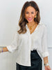 Rhinestone Long Sleeve Shirt  (Reg.)-2 Colors