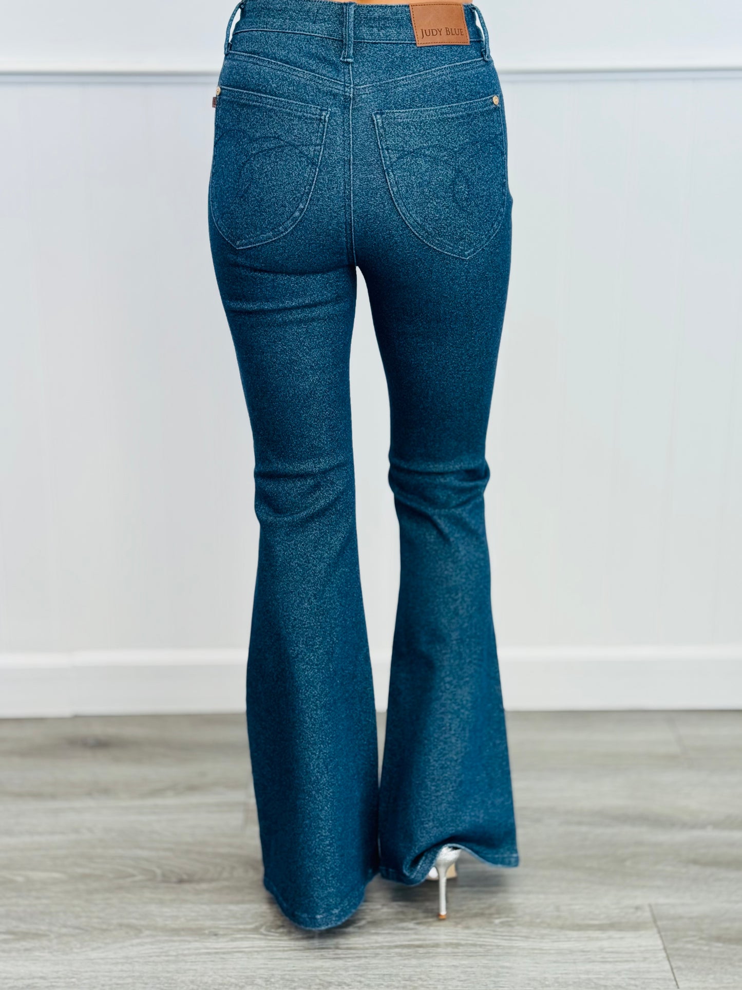 Judy Blue Slay the Sparkle Flare Jeans (Reg. and Plus)