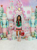 Queen Of Sparkles Light Pink & Red Polka Dot Wreath Sweater (Reg. & Plus)