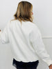 White Iconic Mock Neck Sweatshirt (Reg.)