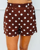 Brown Polka Dot Shorts (Reg.)