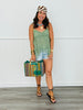 Olive Lace Cami Top (Reg.)
