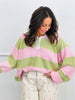 Wide Stripe Oversized Sweater Top (Reg.)-2 Colors